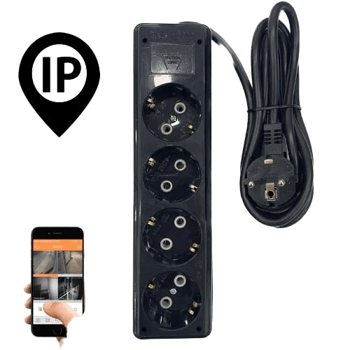 شريط طاقة ذكي مع كاميرا IP