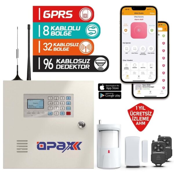OPAX-2646 WIRED I WIRELESS GPRS ALARM PANEL