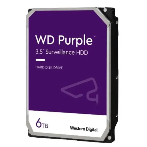 6 TB WD 3.5 PURPLE SATA3 5400RPM 256MB 7/24 SECURITY WD64PURZ (كفالة لمدة 3 سنوات)