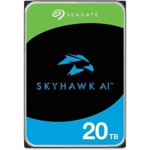20 TB SEAGATE 3.5 SKYHAWK AI SATA 7200RPM 256MB 7/24ST20000VE002 (كفالة لمدة 5 سنوات)